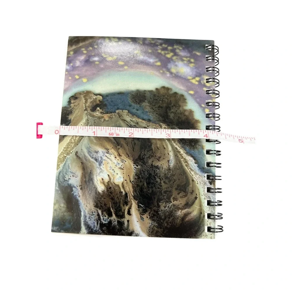 Super Unique Peacock Geode Spiral Notebook 4